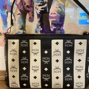 MCM Visetos Striped Pochette